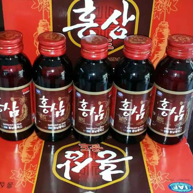 NƯỚC UỐNG HỒNG SÂM HÀN QUỐC 10 CHAI 100ML