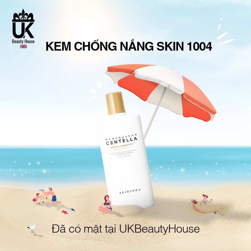 KEM CHỐNG NẮNG CHIẾT XUẤT RAU MÁ SKIN 1004 MADAGASCAR CENTELL AIRFIT SUNCREAM SPF 50+ 50ML