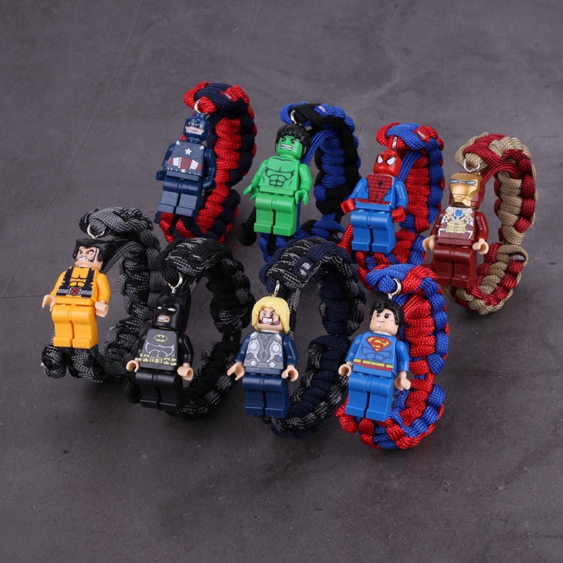 Vòng tay dây bện mặt hình nhân vật Lego cá tính cho nam và nữ | BigBuy360 - bigbuy360.vn