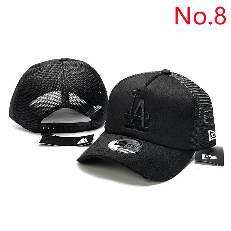 Nón Lưỡi Trai Vải cotton Phối Lưới Phong Cách MLB LA 11 Kích Thước 3LQn Dành Cho Nam Và Nữ