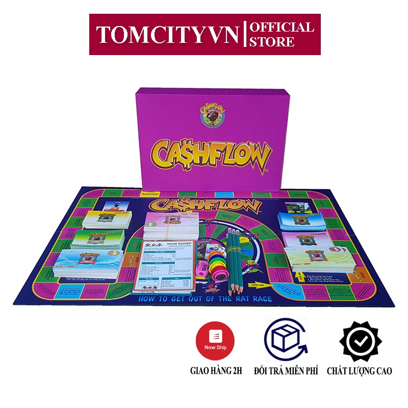 Trò chơi thẻ bài boardgame CashFlow TomcityVN phiên bản CashFlow 101 giúp rèn luyện tư duy tài chính