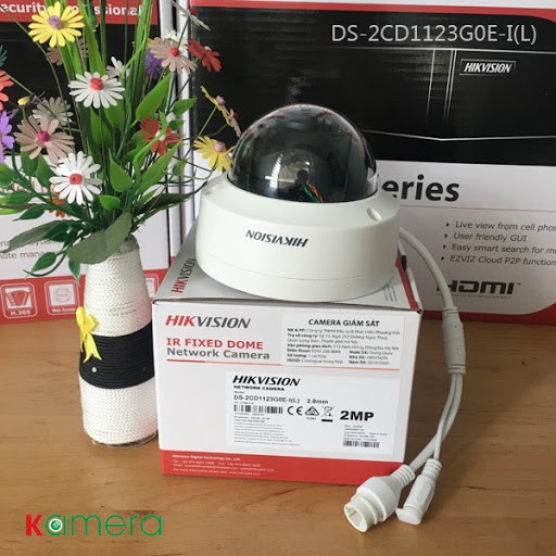 Camera IP Dome hồng ngoại 2.0 Megapixel HIKVISION DS-2CD1123G0E-I(L) - Hàng chính hãng