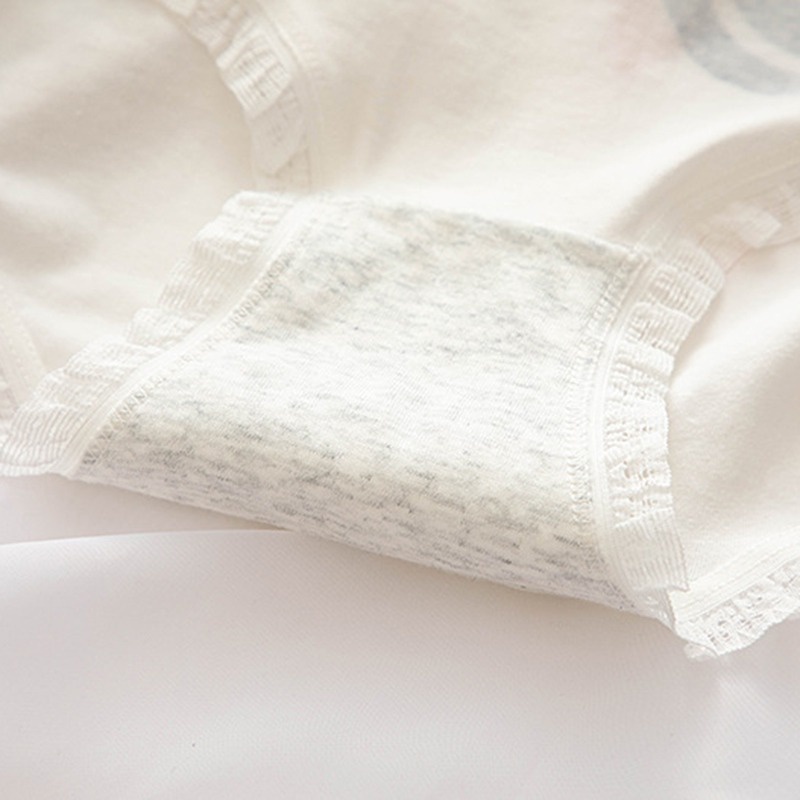 Quần lót cotton lưng vừa phối màu thời trang cho nữ