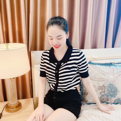 Min's Shoes - Áo len mongtoghi cộc tay phong cách Hàn Quốc Áo 407