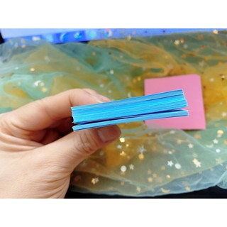 Giấy gấp hạc mầu trơn size 5,3*5,3 cm; 6,5cm*6,5cm