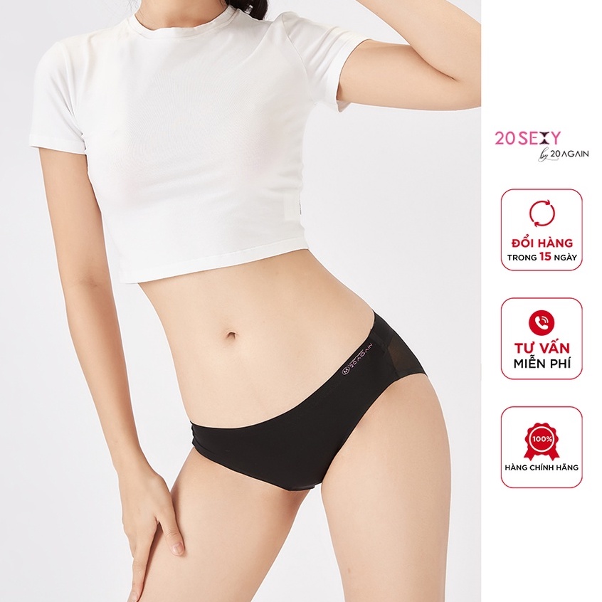 Quần lót cạp cao không đường may 20Sexy by 20Again, phối lưới thân sau quyến rũ QUA0081 | WebRaoVat - webraovat.net.vn