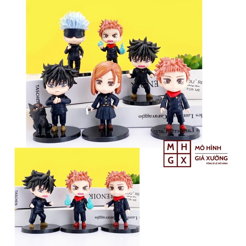 Mô Hình JUJUTSU KAISEN - Chú Thuật Hồi Chiến  Gojo Satoru , Megumi , Nobara , Yuji Itadori - Figure-MHGX