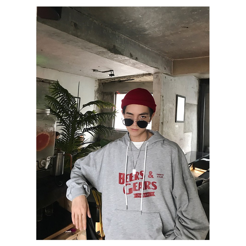 Áo Khoác Thun Nam Có Mũ Hoodie Gear Unisex Dáng RỘng Big size Đẹp