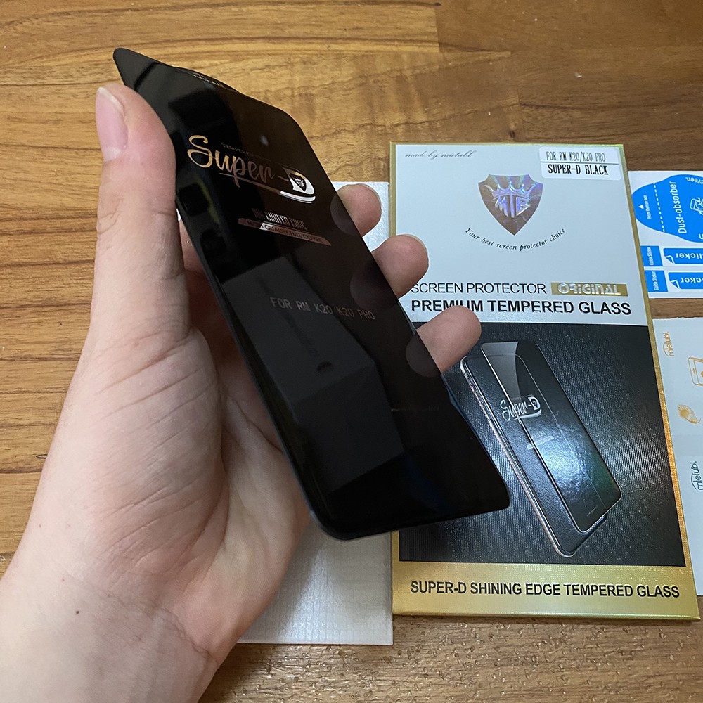 FREESHIP 50K_Kính cường lực Xiaomi Redmi K20 Mi 9T Pro Miếng dán Super D Full viền Đen MIETUBL