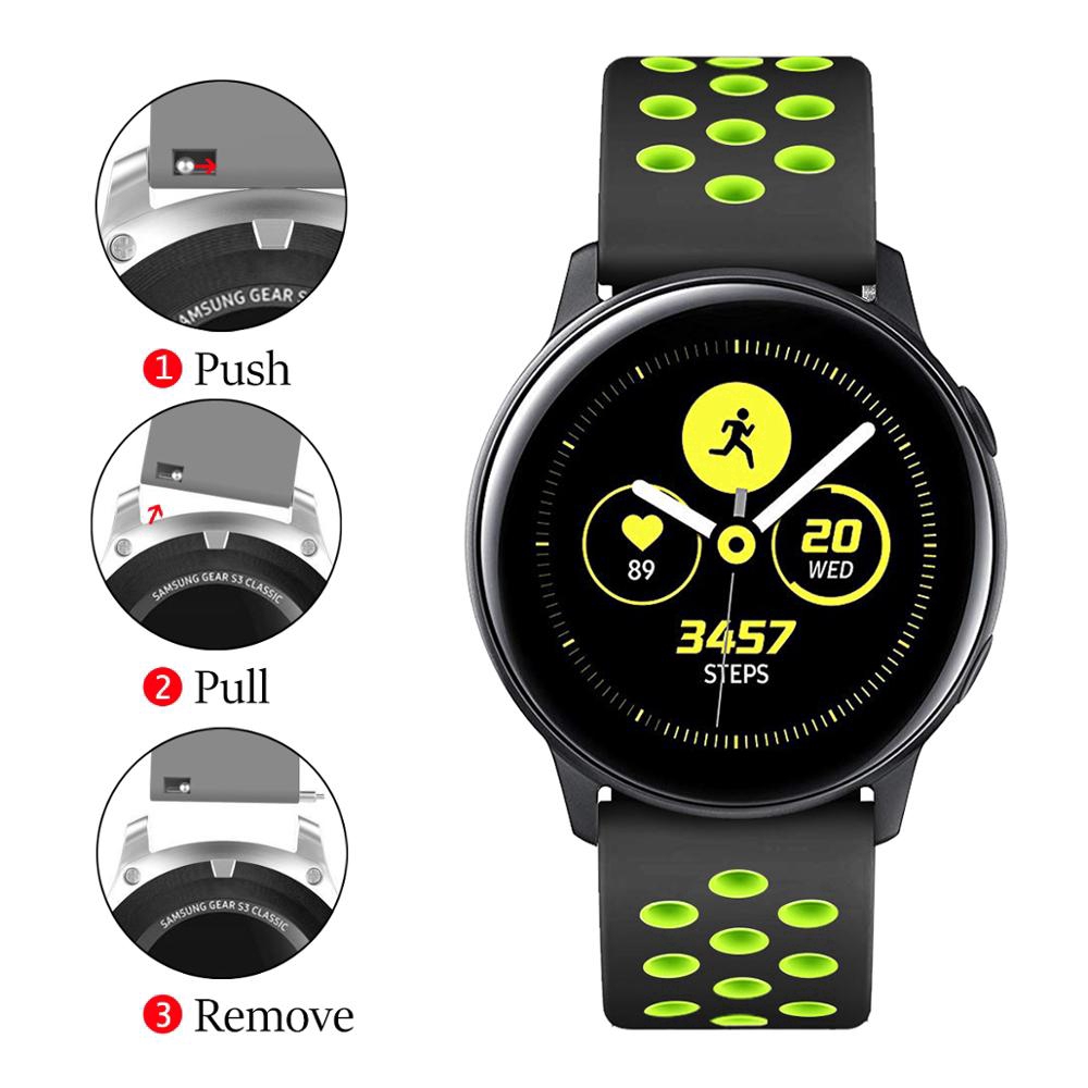 Dây Đeo Đồng Hồ 20mm Nhiều Màu Sắc Tùy Chọn Cho Samsung Galaxy Active Huawei Watch 91027