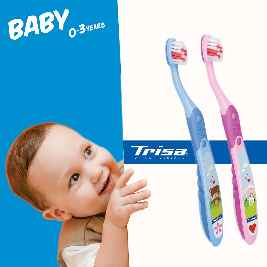 Bàn Chải Đánh Răng Cho Bé Trisa Baby 0 - 3 Tuổi