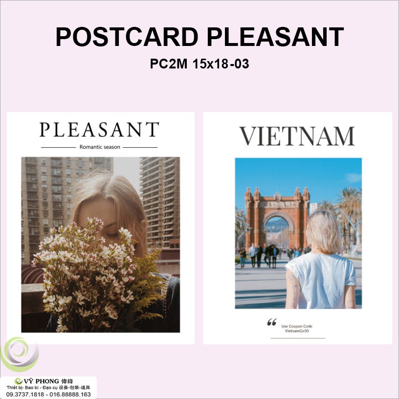 THIỆP CHỤP ẢNH POSTER 2 MẶT 15x18cm TRANG TRÍ CHỤP ẢNH SẢN PHẨM PC2M15X18-01,2,3