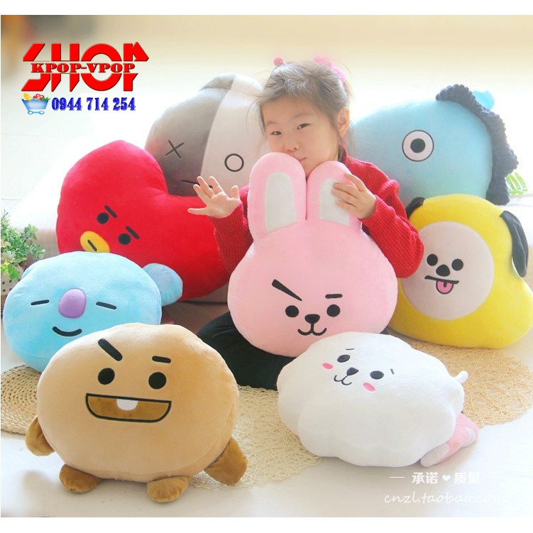 [Freeship_Ảnh thật] Gấu bông BT21 Handmade size cực lớn dày bông chất lượng