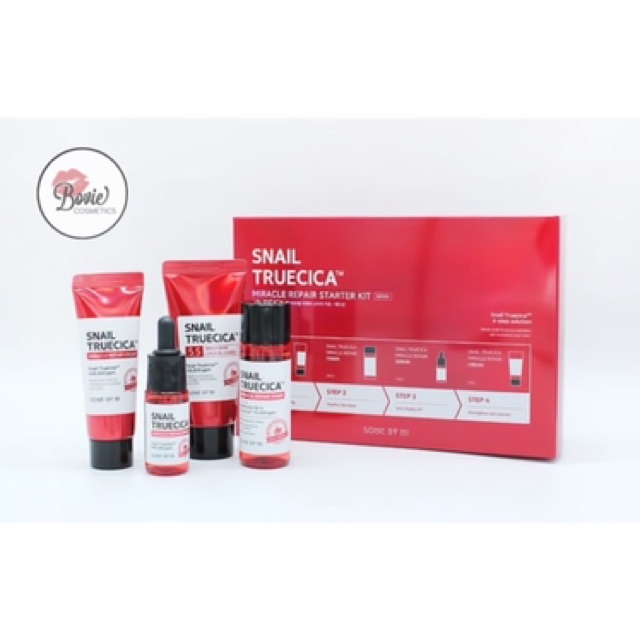 Bộ Kit Dưỡng Da Ốc Sên Some By Mi Snail Truecica Miracle Repair Starter Kit