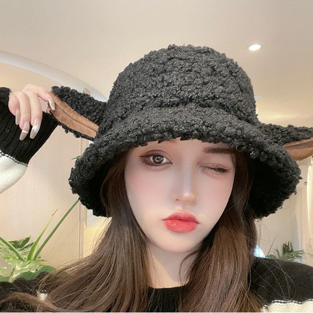 Nón Bucket Che Nắng Hình Tai Cừu Dễ Thương Cho Nữ