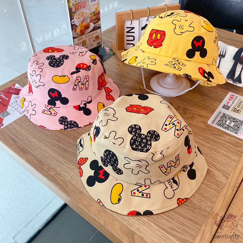 Mũ Tai Bèo In Hình Chuột Mickey Cho Bé