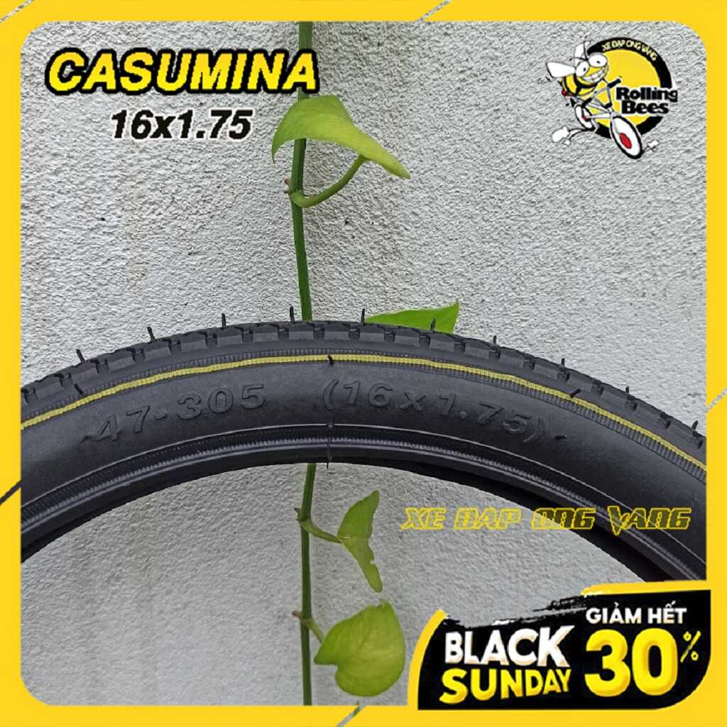 Săm Lốp, Vỏ Ruột Xe Đạp Trẻ Em 16x1.75  Chính Hãng Casumina