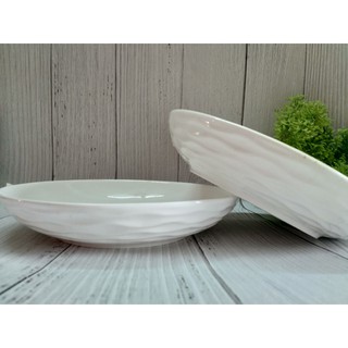 Dĩa sứ trắng 20cm