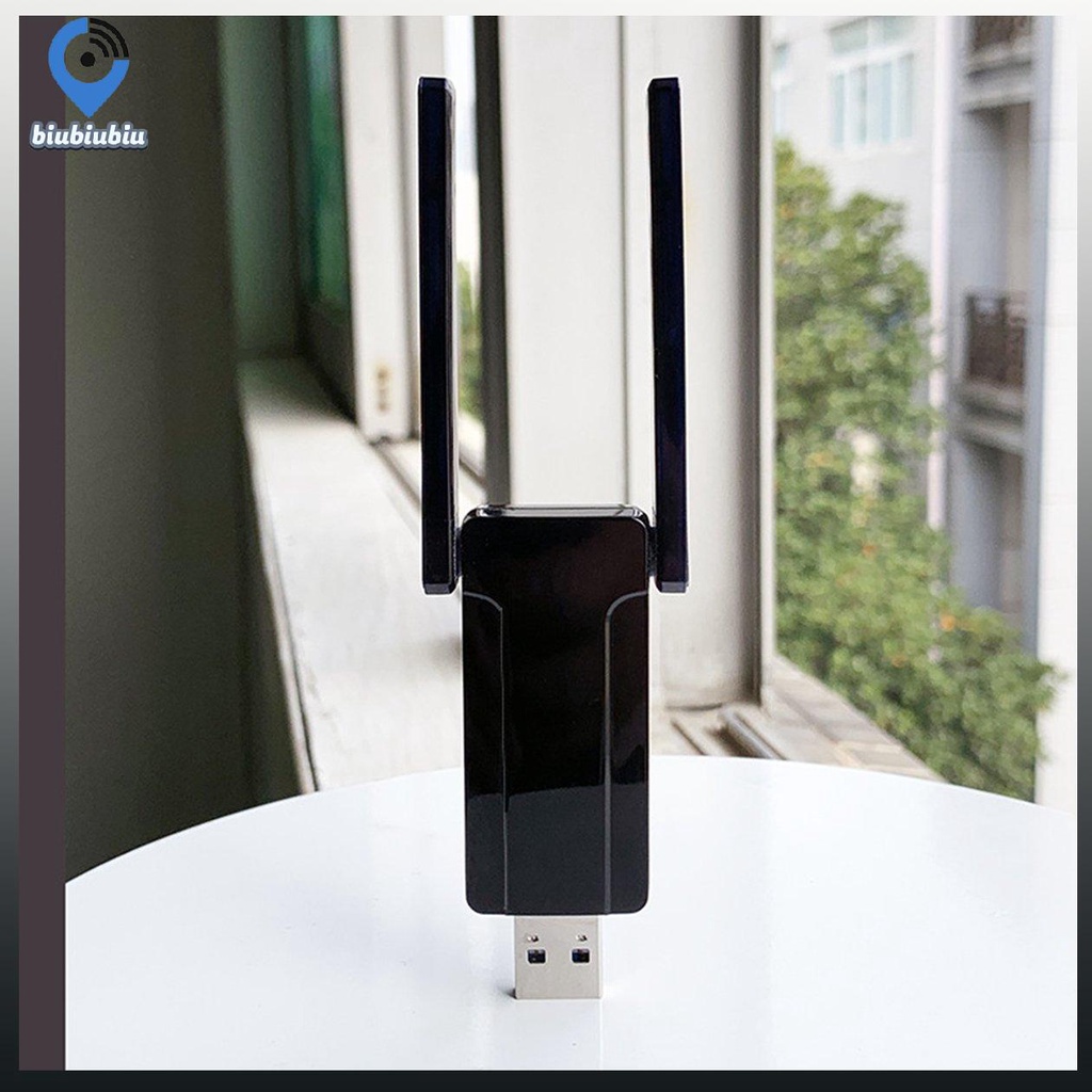 【Hàng sẵn sàng】【cod】1300Mbps Wireless USB WiFi Adapter For PC Dual Band USB 3.0 Network Adapter