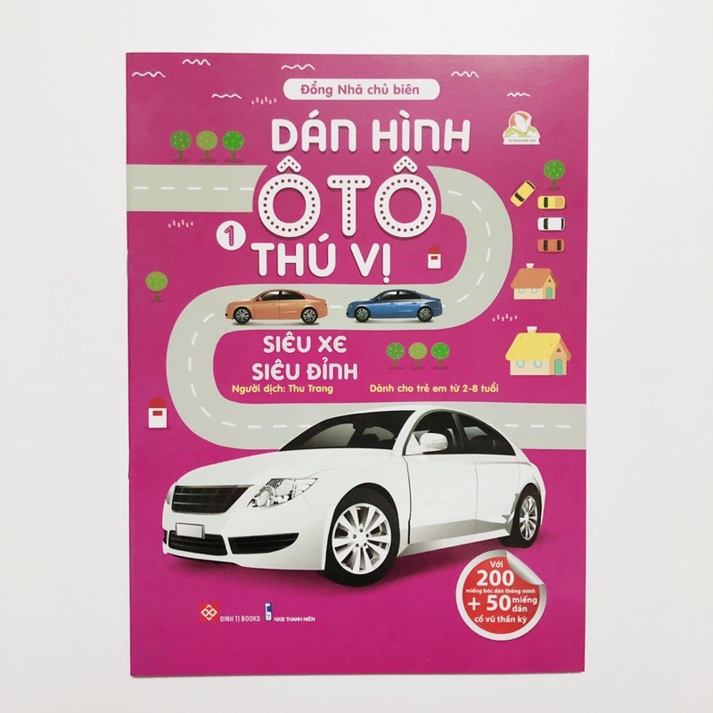 Sách - Dán hình oto thú vị siêu xe siêu đỉnh