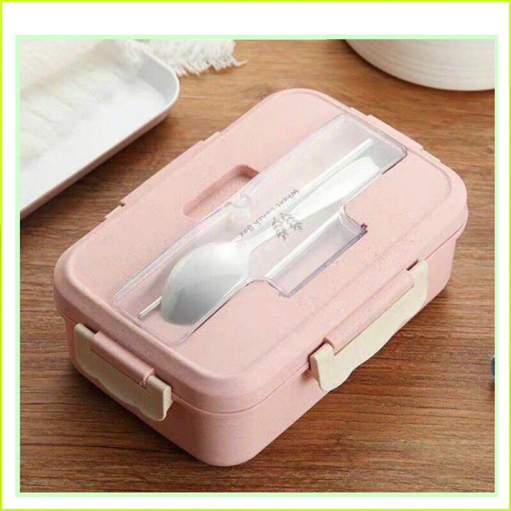 Combo Hộp Cơm Trưa Văn Phòng 3 Ngăn Loại 1 - Túi Giữ Nhiệt  Kèm Đũa Thìa - Sử Dụng Lò Vi Sóng