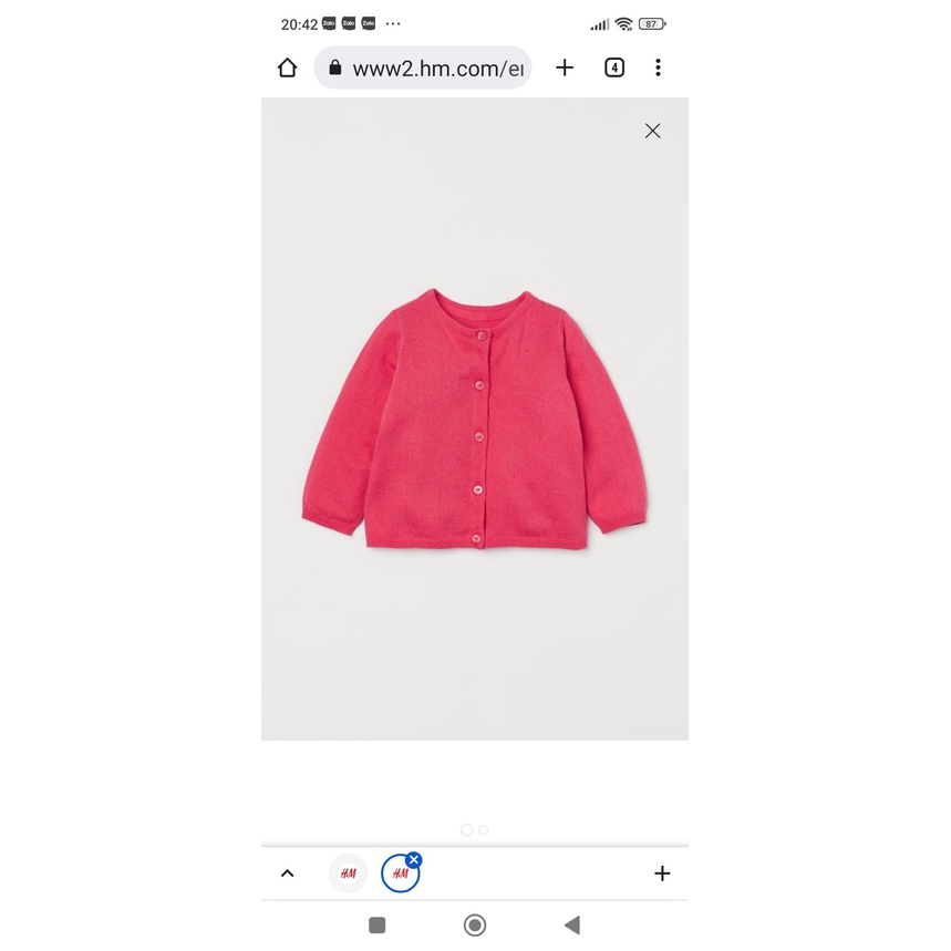 Áo khoác Cardigan HM auth US