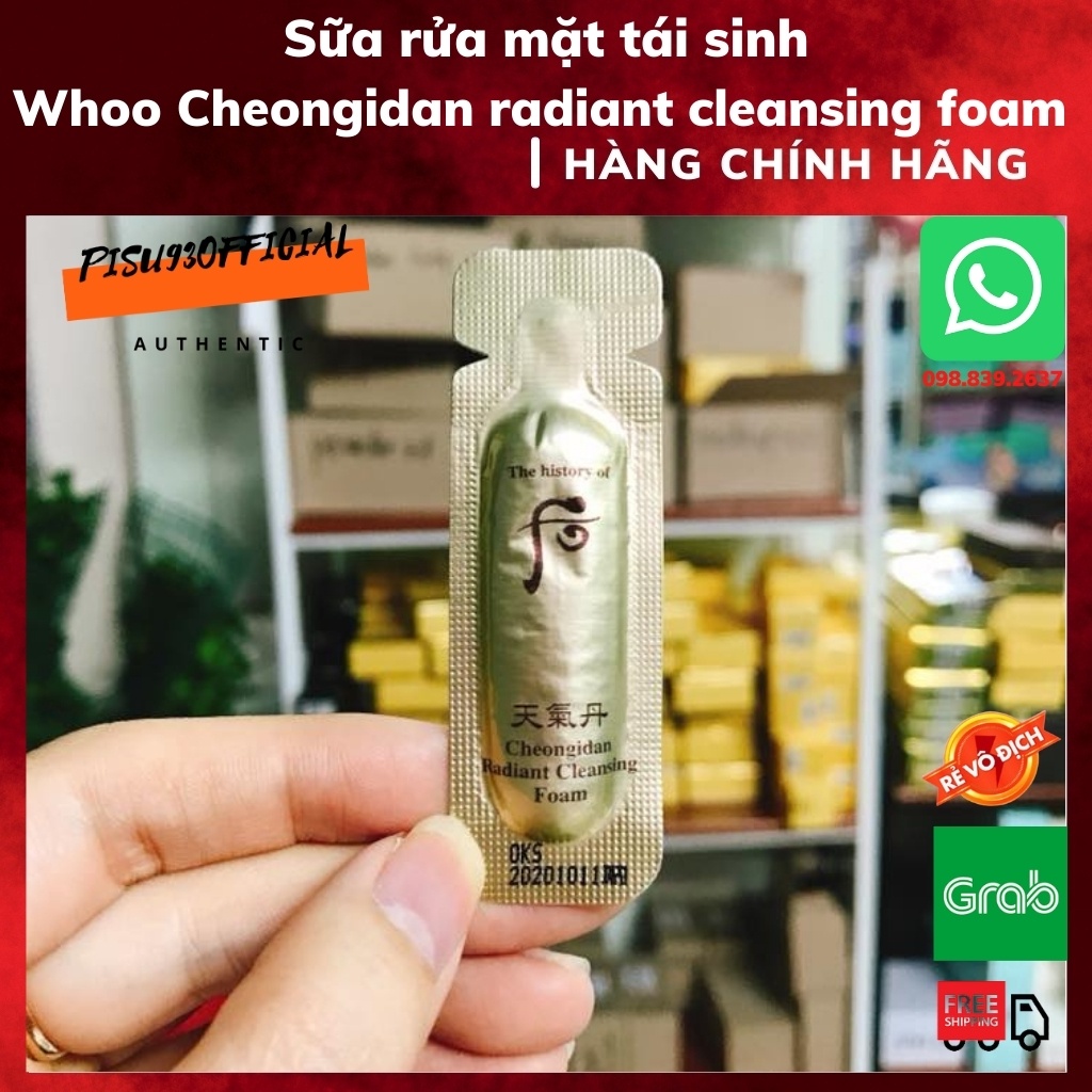 Sữa rửa mặt tái sinh da Whoo Cheongidan radiant cleansing foam | WebRaoVat - webraovat.net.vn