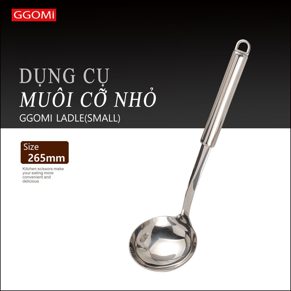 [HÀNG CHÍNH HÃNG]Bộ 7 dụng cụ chuyên dùng nhà bếp bằng inox304 bề mặt sáng bóng, thép không gỉ của GGOMi Hàn Quốc MK512