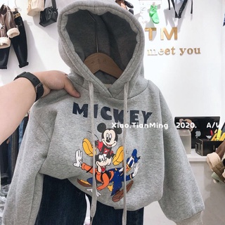 Áo Hoodie Chui Đầu Vải Lông Cừu Phong Cách Hàn Quốc Thời Trang Thu Đông Mẫu Mới Cho Bé