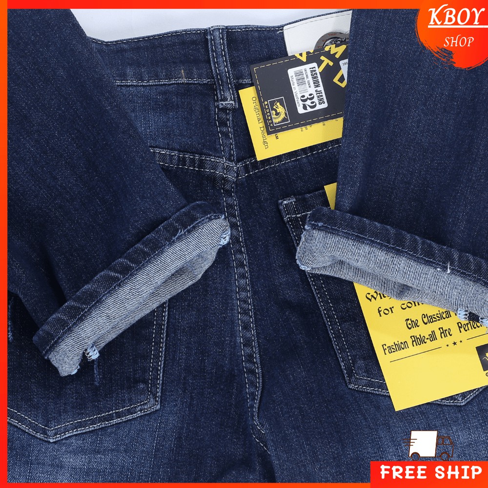 Quần jeans nam rách nhẹ gối ống ôm chất bò cao cấp vải mềm mịn hợp dáng - QJ16 | BigBuy360 - bigbuy360.vn