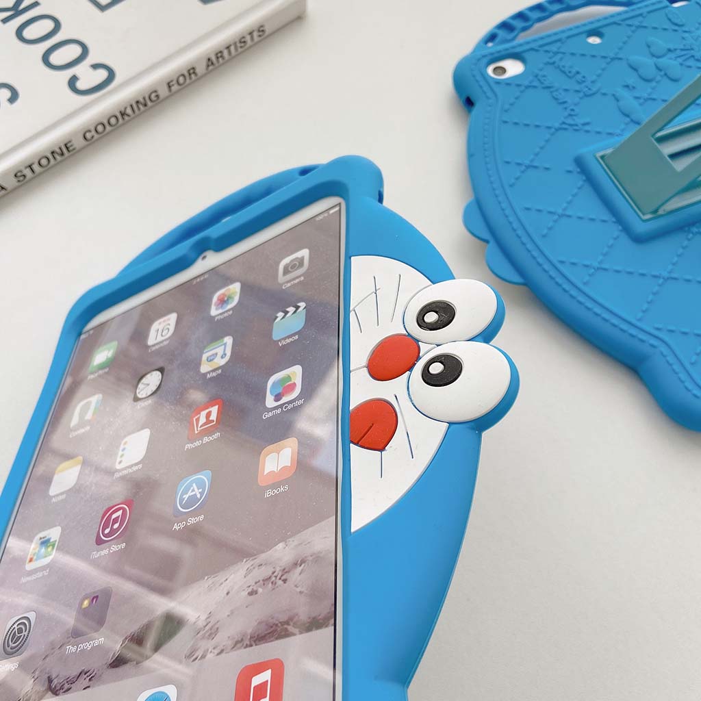 Ốp máy tính bảng Doraemon cho Apple iPad Mini 1/2/3/4/5/2019/iPad 5/Air 1/iPad 6/Air 2 Pro 9.7/iPad 2017/2018 10.2 7th | BigBuy360 - bigbuy360.vn