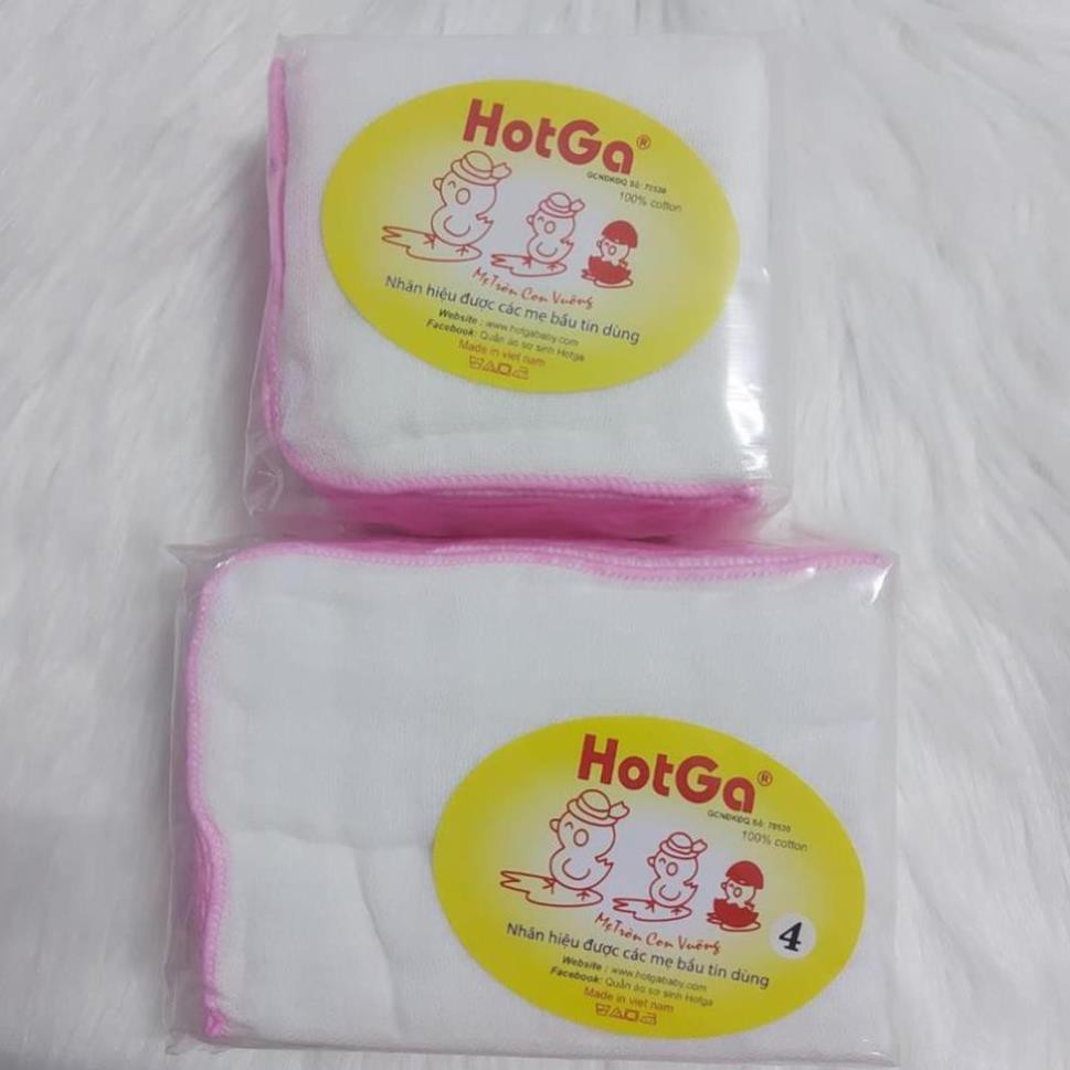 Combo 10 khăn sữa 4 lớp Hotga cho bé sơ sinh