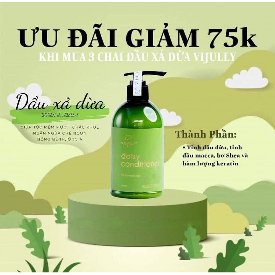 [CHÍNH HÃNG] Dầu xả dừa VIJULLY giúp tóc suôn mượt, mềm | BigBuy360 - bigbuy360.vn