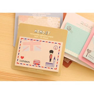 combo 5 tập Giấy note (ghi chú) hình chữ nhật cute - siêu rẻ