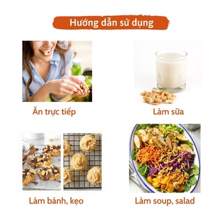 Hạt điều rang muối nguyên hạt còn vỏ lụa 500gr