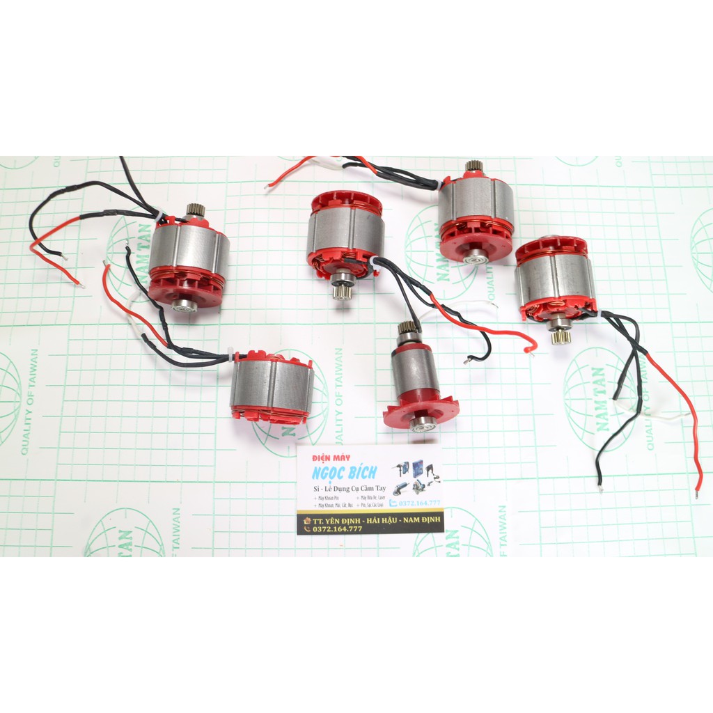 Linh kiện máy khoan pin không chổi than (mạch điều khiển, roto, stato, công tắc)