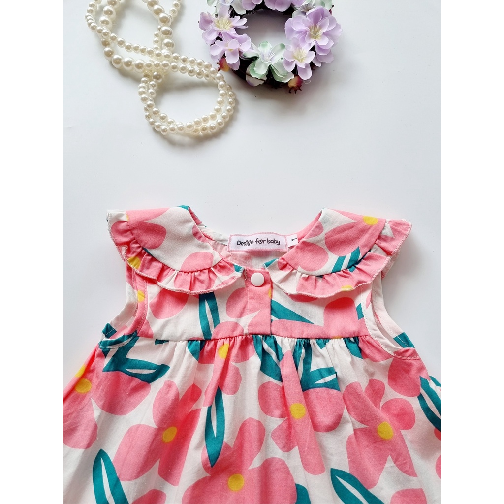 Váy bé gái mùa hè chất liệu mềm mát ⚡ 𝗙𝗥𝗘𝗘𝗦𝗛𝗜𝗣 ⚡ Đầm cho bé gái thiết kế babydoll màu sắc siêu xinh