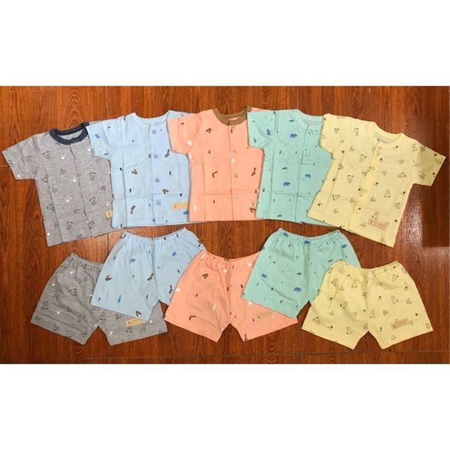 Set 5 bộ cotton mumy cho bé 5-13kg