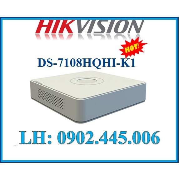 ĐẦU GHI HD-TVI DS-7108HQHI-K1, BẢO HÀNH CHÍNH HÃNG