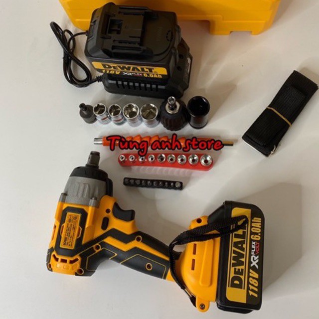 Siết Bulong DeWalt 3 đèn led Siêu Khoẻ kèm phụ kiện