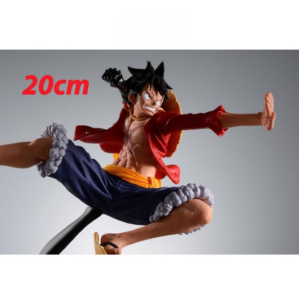 Mô hình One Piece Luffy haki vũ trang cao 20cm, figure one piece decor trang trí, mô hình anime làm quà tặng cực chất