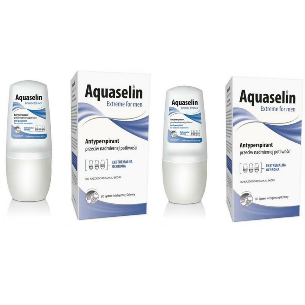 Combo 2 Aquaselin - Lăn nách ngăn tiết mồ hôi và khử mùi dành cho nam