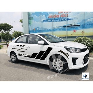 Tem xe soluto-decal soluto phong cách thể thao