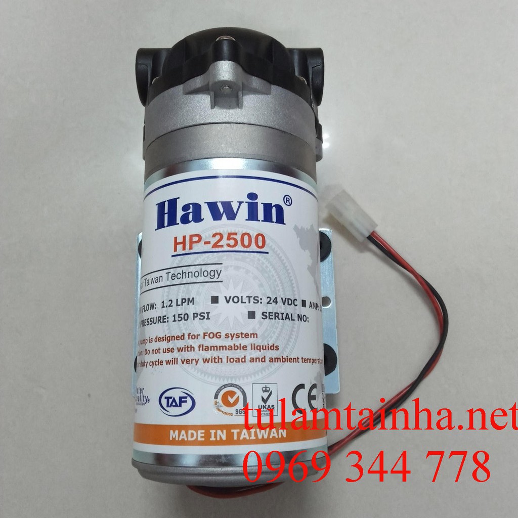 Trọn bộ phun sương Đài Loan, Hawin HP-2500