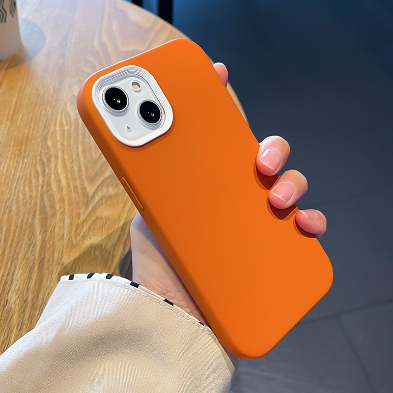 Ốp Điện Thoại Silicone Mềm Màu Trơn Chống Sốc 3 Trong 1 Sang Trọng Cho iPhone11 12 13 Pro Max XR X XS