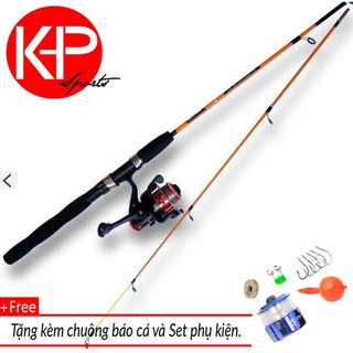 Bộ cần câu lure 1m5 dành cho người mới tập câu tặng kèm chuông và khp mah