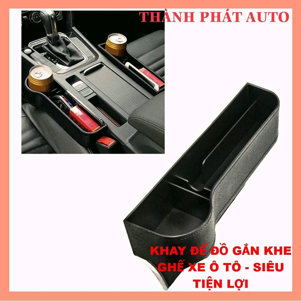 [COMBO]Khay Chứa Đồ Khe Ghế Ô Tô Xe Hơi - Khay Để Đồ Đa Năng Hai Bên Ghế Lái Và Ghế Phụ Ô Tô Nhựa ABS