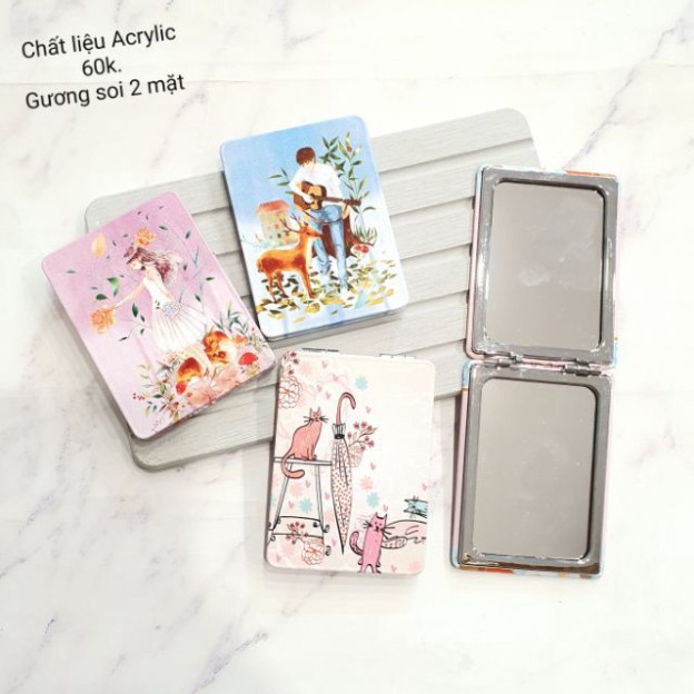 BGF Gương soi mặt chất liệu Acrylic Hàn Quốc 21 QK