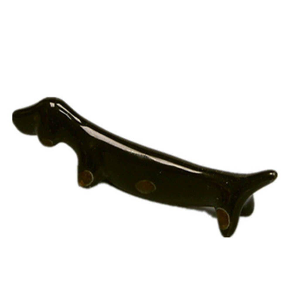 YIYU 1 Giá Đỡ Dụng Cụ Ăn Uống Hình Chú Chó Dachshund Đáng Yêu