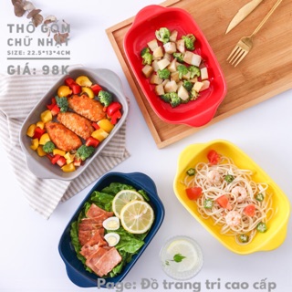 Thố, chảo gốm sứ tay cầm
